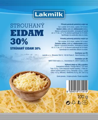 Strouhaný eidam